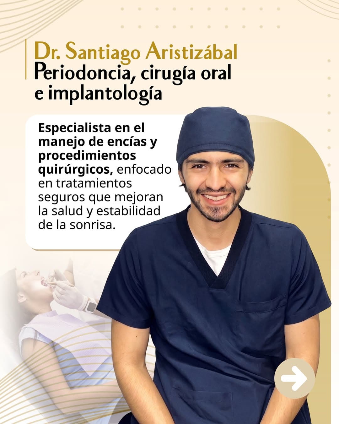 Dr. Santiago Aristizábal, Periodoncia, cirugía oral e implantología